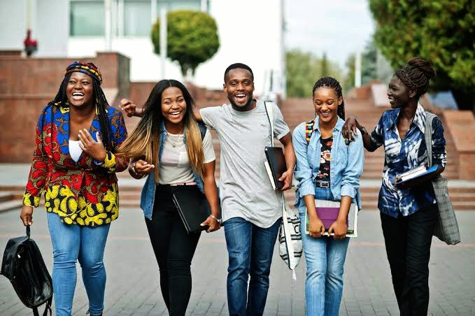 A picture of African students from the UK