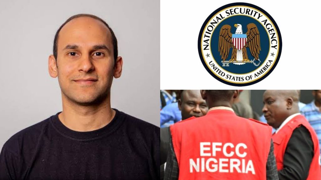 The Detention of Binance Executive: A picture combination of the detained binance executive, NSA and EFCC 
