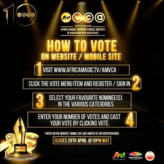 A picture of the 10th AMVCA voting procedure 