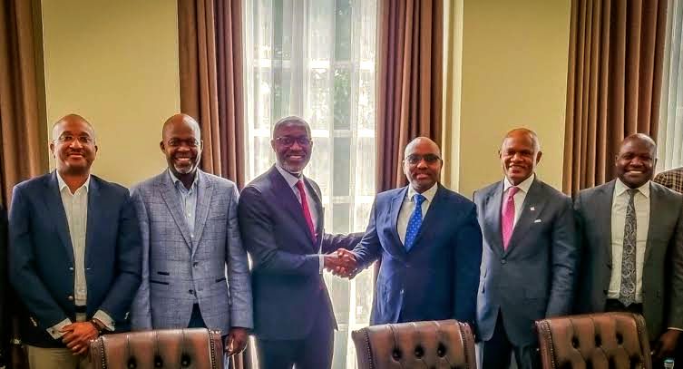 Access Bank Broadens its Presence in Kenya: A picture of KCB Group CEO Paul Russo and Shareholders in a picture with Access Bank CEO and Officials