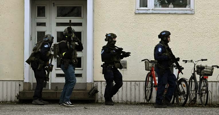 A picture of Finland's security personnel's 