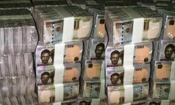 A picture of bundles of Naira