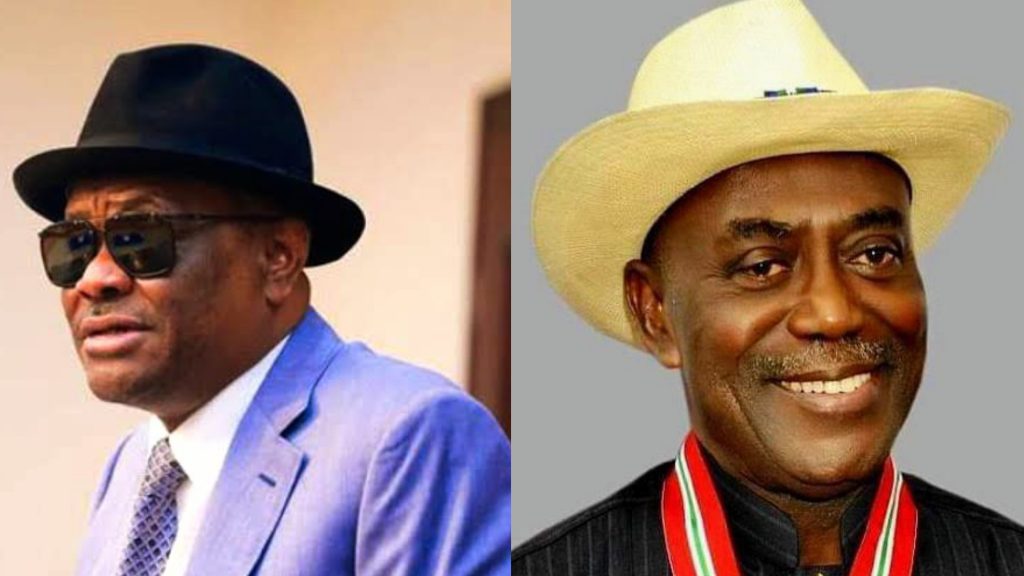 Wike Delved Into The Intricacies Of His Strained Political Alliance: A picture combination of Nyesom Wike and Peter Odili 