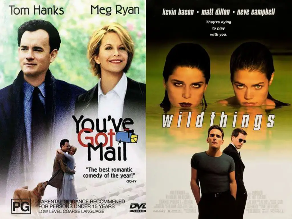 April 2024 Brings a Fresh Wave of Cinematic Delights to Netflix: Picture combination of "Wild Things" and "You've Got Mail" movies 