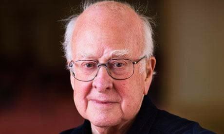 A picture of Renowned Physicist Peter Higgs who passed away at the age of 94