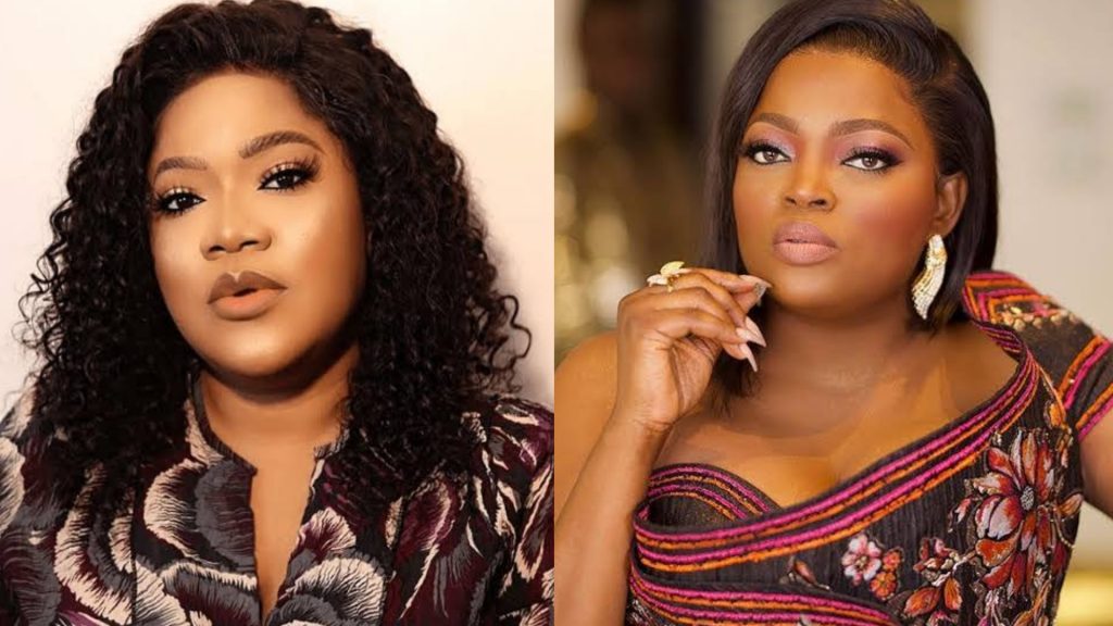 Toyin Abraham has opened up about Rivalry with Funke Akindele: A picture combination of Toyin Abraham and Funke Akindele