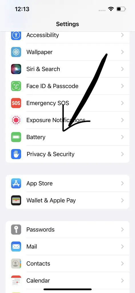 iphone Shortcut for Real Battery Health   : Photo of iPhone Settings