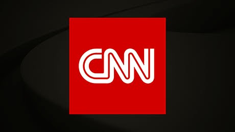 A picture of CNN logo on a black background