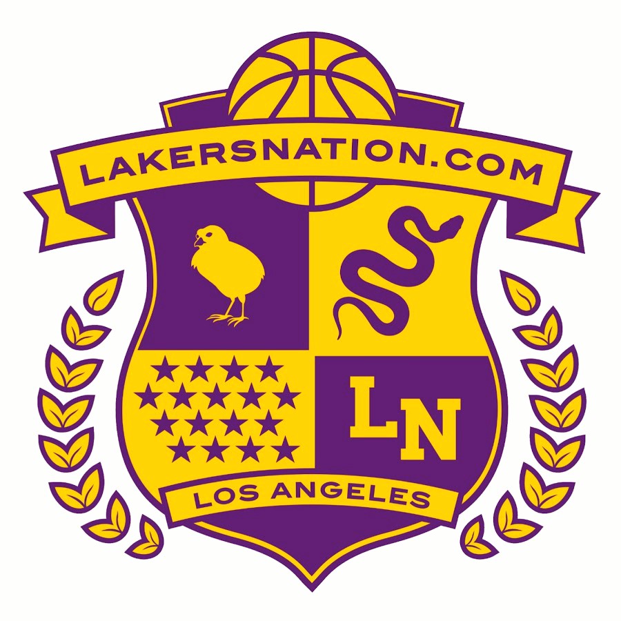 A picture of Lakers Nation logo on a white background