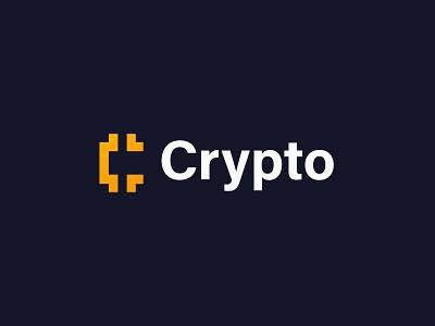 A picture of Crypto logo on dark blue background