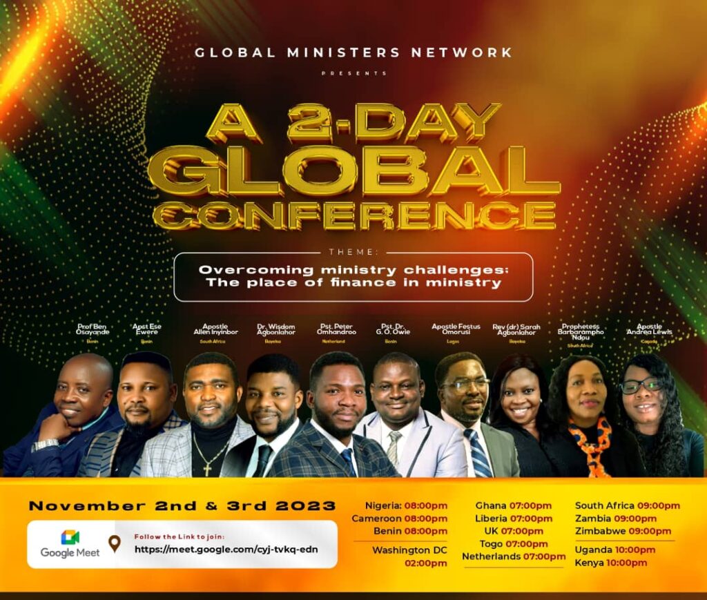 A picture of Global Ministers Network flyer design