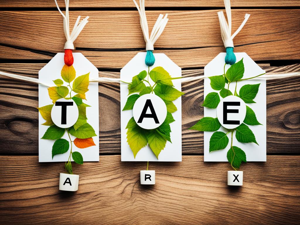 A visual illustration of two intertwined vines, one labeled "Marriage" and the other labeled "Tax Benefits", with colorful leaves representing the various financial advantages that come with tying the knot.