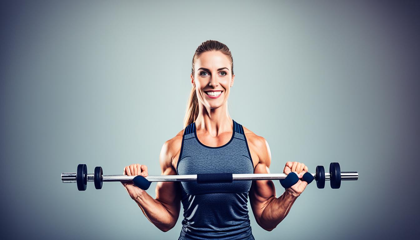 Fitness: A picture of a lady exercising