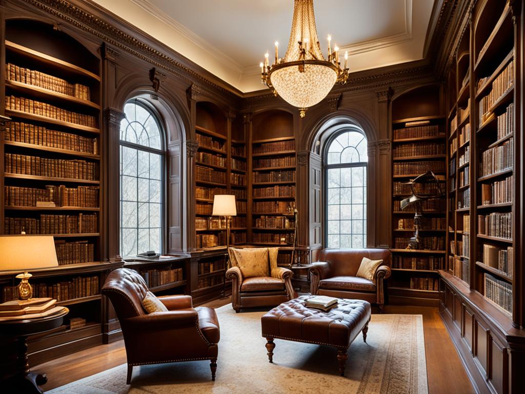 A picture of a personal study library