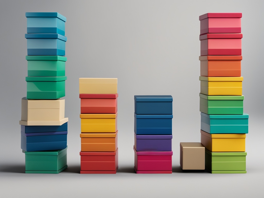 A collection of colored blocks stacked neatly on top of each other to represent a solid financial foundation. Each block is labeled with a different expense category, such as housing, food, transportation, and entertainment. The blocks at the bottom are wider and more solid to represent essential expenses, while the ones at the top are smaller and more colorful to represent discretionary spending. The entire structure is balanced and stable, indicating successful budgeting.